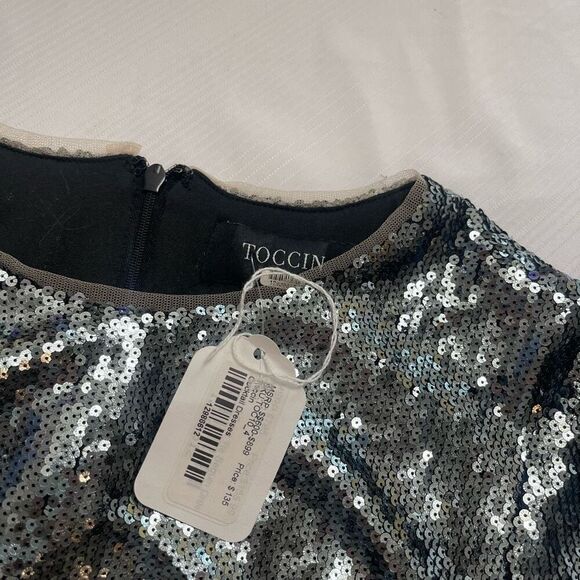 NWT Toccin Sequin Cocktail Dress Size 4 New - Picture 7 of 8